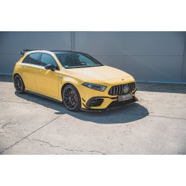 Накладка сплиттер на передний бампер на Mercedes AMG A W177 A 45 S